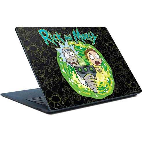 Adult Swim Rick and Morty Portal Travel Surface Laptop Skin